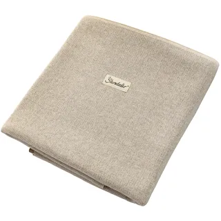 Sterntaler "Strick-Schmusedecke Ente Edda", Lou, Babydecke aus Baumwolle 80 x 100 cm, Kuscheldecke