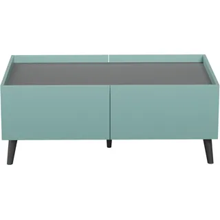 Melton WO:Ko.+Fr.Dusk Blue Melamin,Abs.OB+RW Anthrazit,Couchtisch - Blau