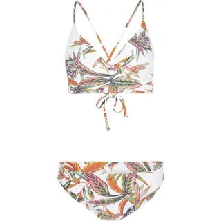 O'Neill Baay Maoi Bikini white tropical flower 34
