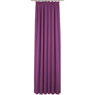 Vorhang WIRTH "Newbury" Gr. 1, lila (beere), B:65cm H:125cm, Jacquard, Baumwolle, Polyester, Gardinen, Vorhang