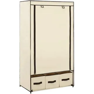 vidaXL Kleiderschrank 87 x 159 x 49 cm Creme