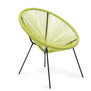 Rebecca Mobili Mobili Rebecca Gartensessel 70 x 76 x 80 cm gelb/schwarz