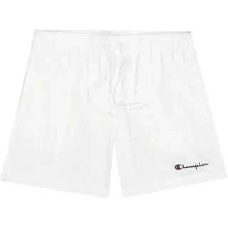 Champion Herren Legacy Icons Beachshorts-Crinkle Taslon Small Script Logo Badehose, Weiß, X-Large
