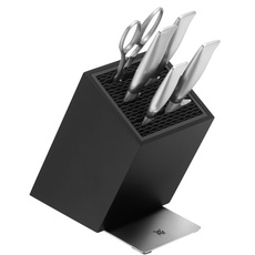 Bild Grand Gourmet Vorteils Messerblock mit Messerset 6teilig, Made in Germany, 4 Messer geschmiedet, Küchenschere, Buchenholz, Performance Cut