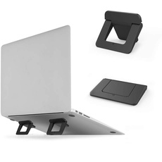 DolDer Laptop Ständer Faltbare Unsichtbar Kühlung Mini-Notebook Klebepads Halterung für Laptop MacBook und BluetoothTastatur
