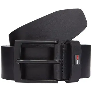 Tommy Hilfiger Herren Gürtel Adan 3,5 cm Ledergürtel, Schwarz (Black), 100 cm