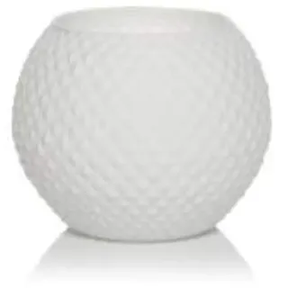 Vacchetti Giuseppe L.Basic Seide Weiß Vase Kugel D.12