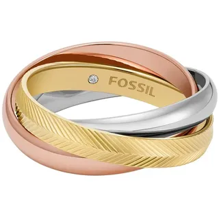 Fossil Damenring Harlow JF04807998 - tricolor - 60