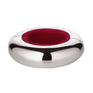 EDZARD Tropfenfänger Tropfring Magnetum, Durchmesser 5 cm,edel versilbert, bestehend aus 2 Hälften mit Magnetverschluß