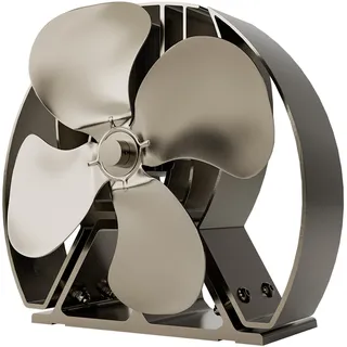 Forest Master Ofenventilator 4-Blatt-Design für Holzöfen und Kamine gebürstete Bronze