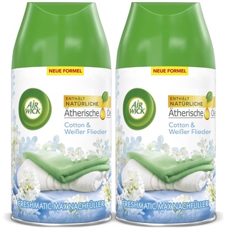 Airwick Air Wick Freshmatic Max DUO Lufterfrischungsspray Nachfüllung Cotton & Weißer Flieder