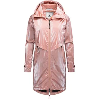 Langmantel RAGWEAR "Langmantel Frodik Shine", Damen, Gr. S, rosa (old pink), Obermaterial: 100% Nylon NY.  Obermaterial: Futter: 100% Polyester PES., Mäntel Langmantel
