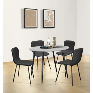 Leonique Esstisch »Eadwine, Topseller! Tisch, Küschentisch« OTTOs Choice, 1 Stk. tlg. Gestell aus Metall, in verschiedenen Größen und Farben, grau