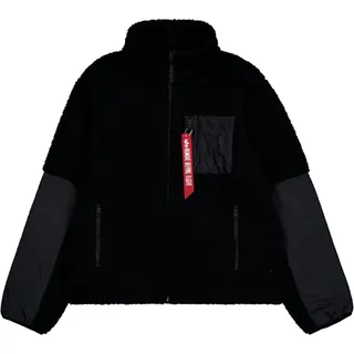 Alpha Industries Sherpa Zip-Jacke, Black, L