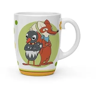 Trötsch Unser Sandmännchen Kindertasse Fuchs und Elster: Kaffeetasse Teetasse Geschenkidee Geschenk Kindertasse, White