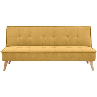 Mid.you Schlafsofa , Gelb , Textil , Kiefer , vollmassiv , 181x82x85 cm , Reach, Bsci , Liegefunktion, Rücken echt , Wohnzimmer, Sofas & Couches, Schlafsofas, Sonstige Schlafsofas