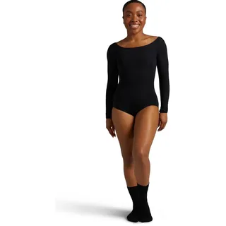 Capezio Damen Team Basic Langarm-Trikot Gymnastikanzug, Schwarz, M