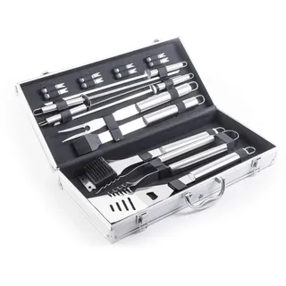 G21 Grillbesteck 17-teilig, Aluminiumkoffer