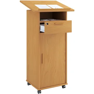 VCM Stehpult »Holz Stehpult Rednerpult Stehtisch Rollen Melta T«, braun