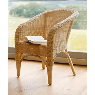 Rattansessel "Luxus" handgefertigt, Rattanstuhl mit hoher Rücksenlehne, Loungesessel, Korbsessel