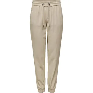 ONLY Elegante Stoffhose Business Poptrash Paperback Pants Loose Fit ONLKELDA Größe: 42W / 30L - Beige