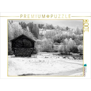 Calvendo EIN Bild aus dem Kalender Schwarz und Weiß Natur 1000 Teile Puzzle quer | 1000 Teile Lege-Größe 64 x 48 cm Foto-Puzzle für glückliche Stunden