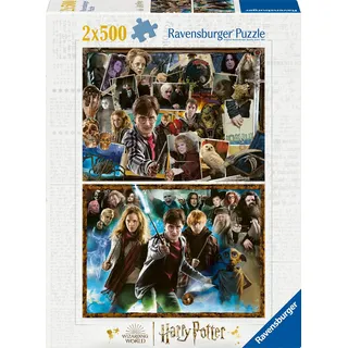 Ravensburger Puzzle 12000343 - Die Welt von Harry Potter - 2X 500 Teile Puzzle für Erwachsene und Kinder ab 12 Jahren