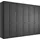 Drehtürenschrank Göteborg 295,5 x 216 x 58 cm Grau