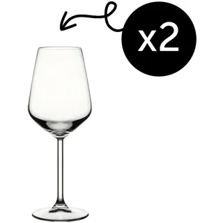 Pasabahce Allegra Weißweinglas 350 ml (11 3/4 oz) - 2-tlg Set - Transparent