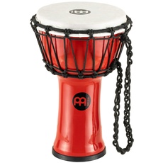 Meinl Percussion 18cm Jr. Djembe Trommel - klein - Musikinstrument für Kinder und Erwachsene - Einfach zu lernen - perfekt für Jams - Rot (JRD-R)