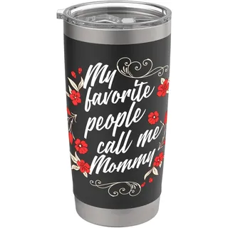 Meine Lieblingsmenschen nennen mich Mama. Lustiger Muttertag Doppelwandiger Edelstahl-Thermobecher