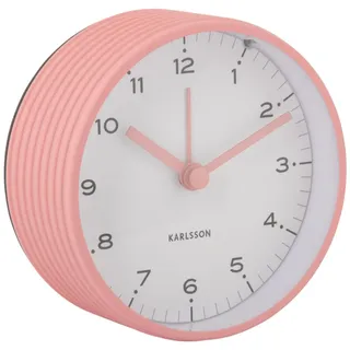 Karlsson Wecker Circus Rings - Rosa - Ø9cm - Rund - Eisen - Wecker für Schlafzimmer