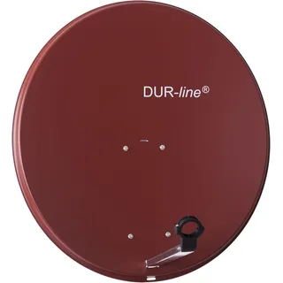 80cm Rot - Aluminium Satellitenschüssel mit LNB Feedhalterung - Sat Antenn