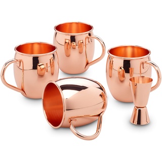 Echtwerk Moscow Mule Becher Set (glatt, 5 tlg.