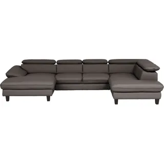 Home Affaire Wohnlandschaft U-Form 3-Sitzer Braun