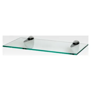 Klar 40 cm schwebendes Wandregal aus Glas - für Badezimmer, Dusche und Küche