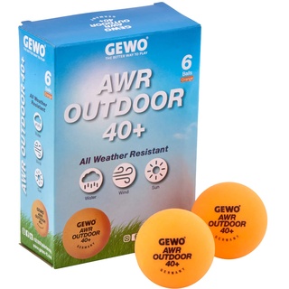 Gewo Tischtennisbälle AWR Outdoor 40+ orange