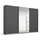 Schwebetürenschrank OTELI 271 x 210 x 68 cm Grau