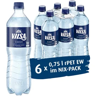 VILSA Mineralwasser Classic, 6 x 0,75 l PET