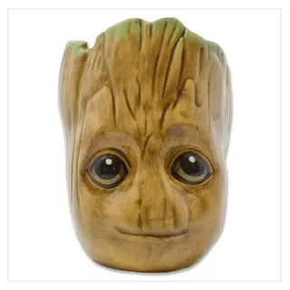 Marvel Comics Baby GROOT 3D-Tasse in Geschenkbox (Baby Groot Design) 325ml Keramikbecher, Kaffeetasse - Offizielles Lizenzprodukt