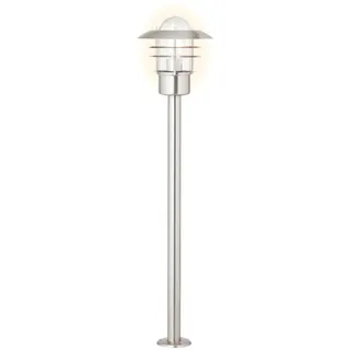 Brilliant Außenstandleuchte Edelstahl 90,0 cm E27 IP44 silberfarben