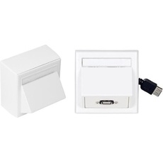 Bild Wall Connection Box USB 2.0 (Wand), TV Wandhalterung, Weiss