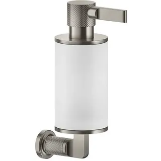 Gessi Inciso Seifenspender zur Wandmontage, Behälter weiß matt, 58513149, Farbe: Finox Optik