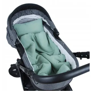 BabyLux Musselin Baby Decke und Kissen Set
