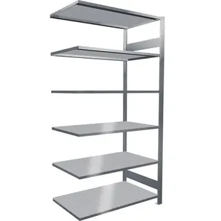 Büroregal Anbauregal Aktenregal Ordnerregal Schulte Lagertechnik verzinkt 200 x