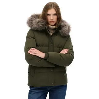 Superdry Everest 5 Baffle Pufferjacke - Army Khaki Green - XS