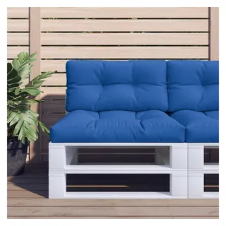 vidaXL Palettenkissen 2-tlg. 120 x 80 x 10 cm königsblau