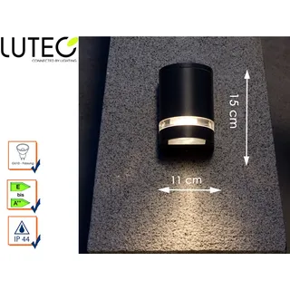 Lutec LED Außenleuchte Focus Anthrazit IP44 max. 35W GU10 ohne Leuchtmittel - Schwarz