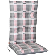 Bild von Sesselauflagenset, Grau, Rosa, - 48x8x120 cm,