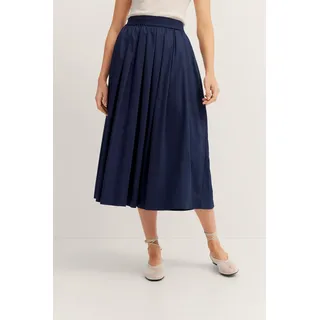 bugatti Plisseerock, mit elastischem Bund, blau
